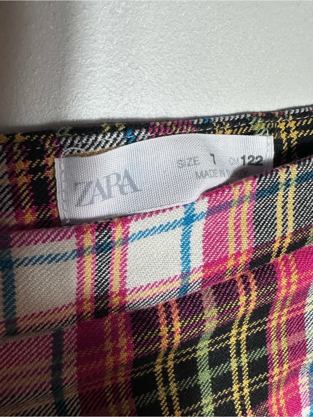 Zara Multi Plaid Pleated Skirt - Kids